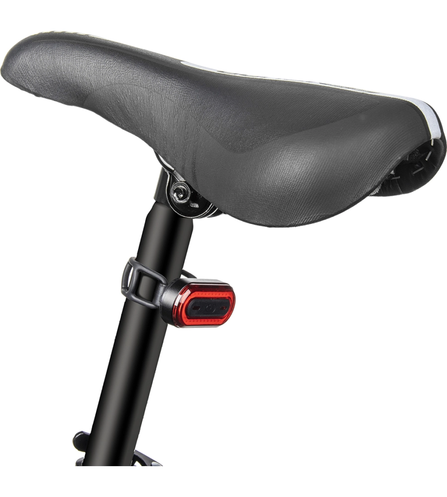 FANALINO POSTERIORE PER BICICLETTA SPARCO IN ALLUMINIO E SILICONE, 3 MODALITA' DI ILLUMINAZIONE